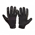 Rękawice warsztatowe czarne PVC 8[M] - Rękawice warsztatowe czarne PVC 11[2XL]